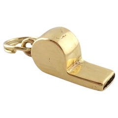 14K Yellow Gold Whistle Charm #17585