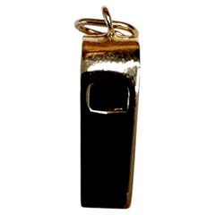 14K Yellow Gold Whistle Charm #25555