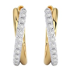 14 Karat Gelbgold & Weißgold-0,13 Karat