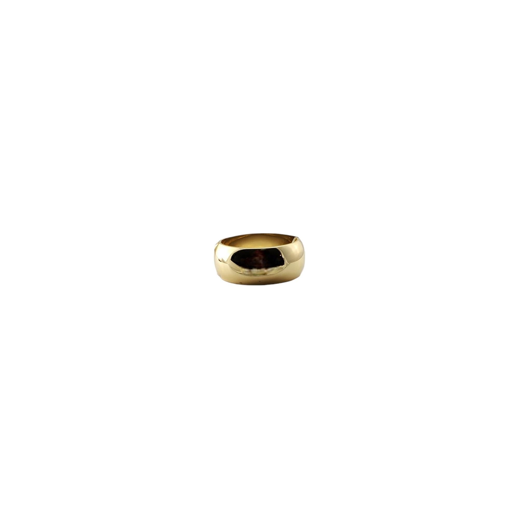 14K Yellow Gold Wide Textured Reversible Hoop Earrings #17285 For Sale 1