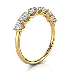 14 Karat Gelbgold Winter-Diamantring '1 Karat „Cow's