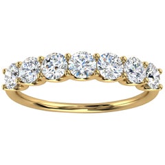 Bague d'hiver en or jaune 14 carats avec diamants 1 carat « Tw »