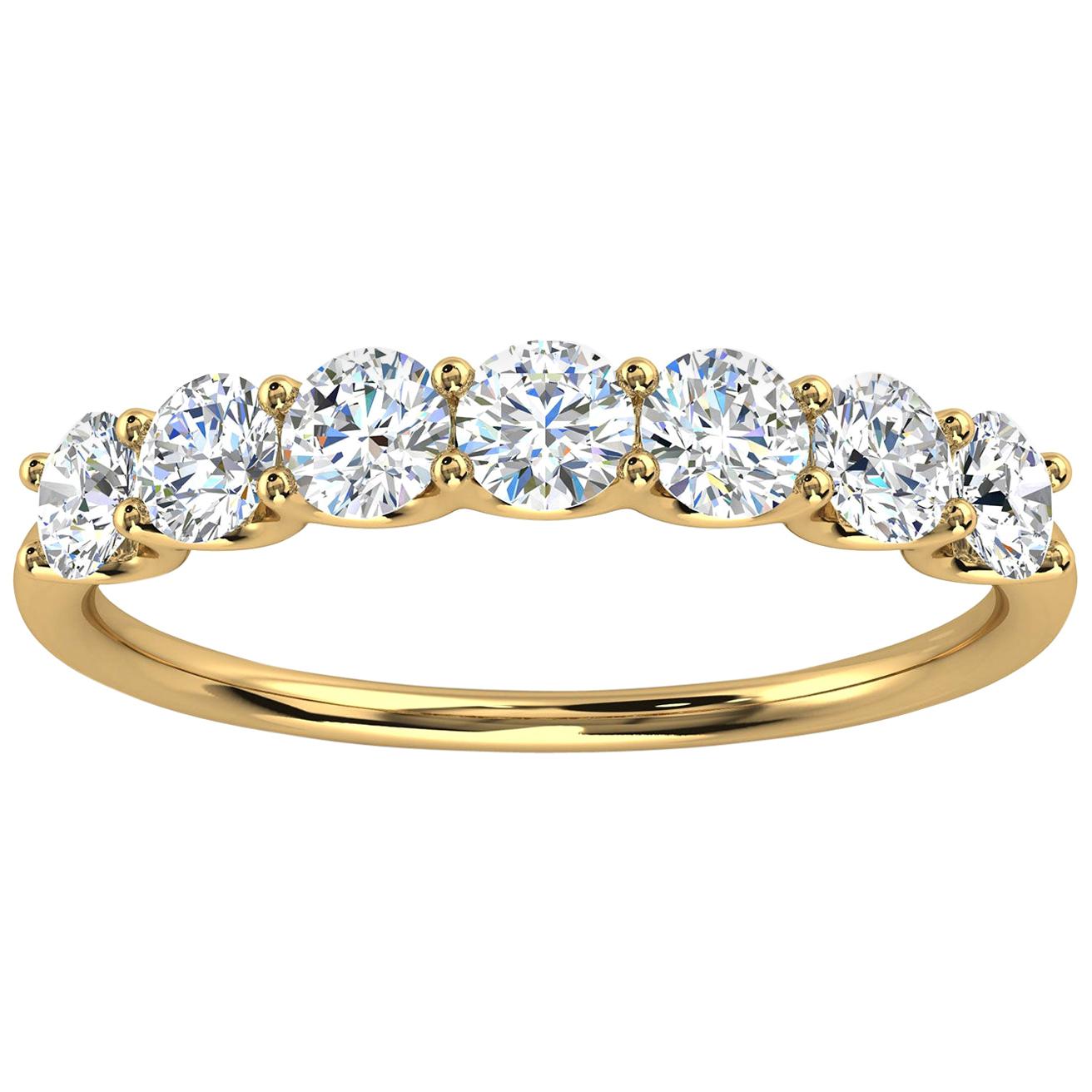 14k Yellow Gold Winter Diamond Ring '3/4 Ct. Tw' For Sale
