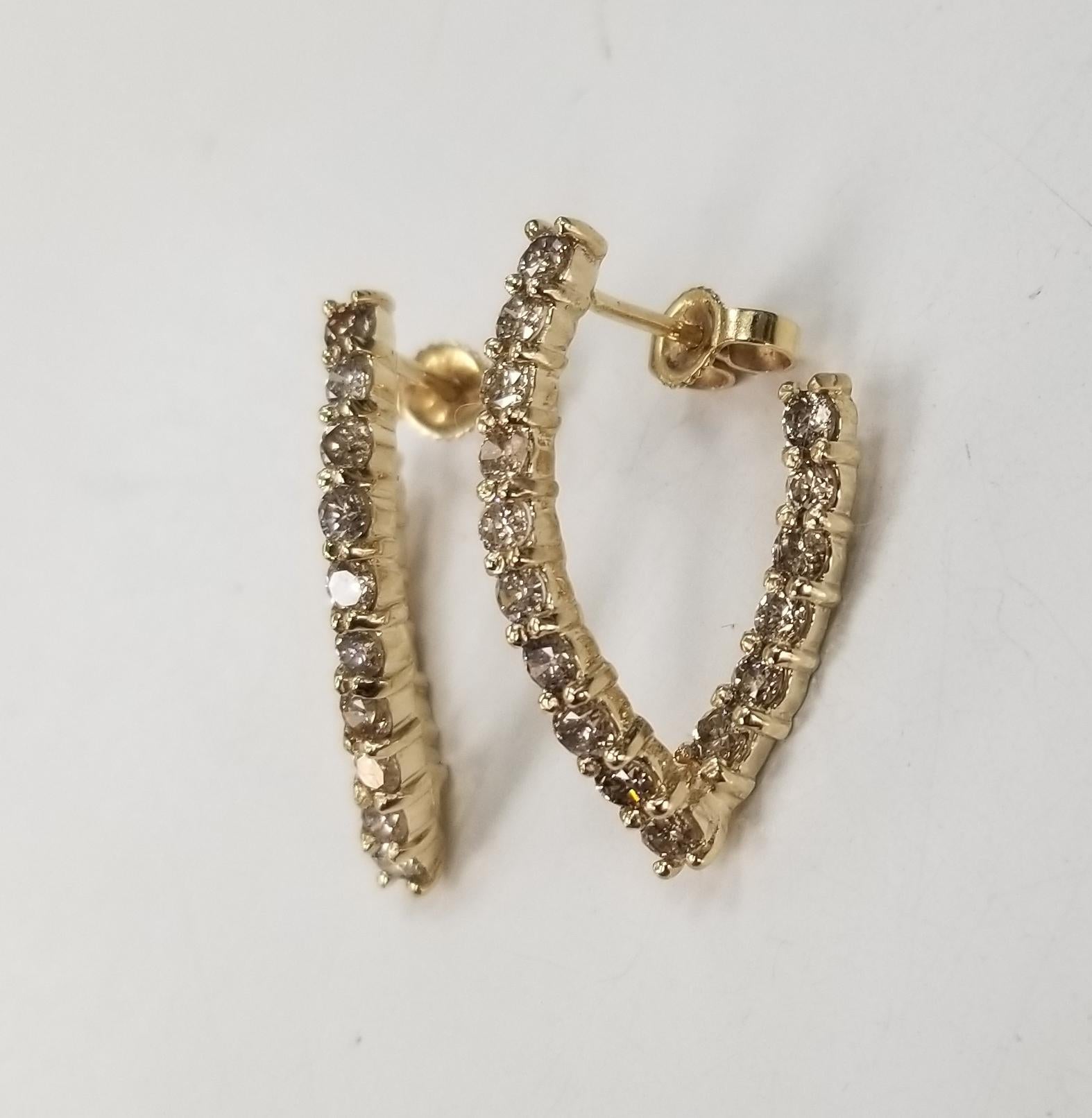 Contemporary 14 Karat Yellow Gold 