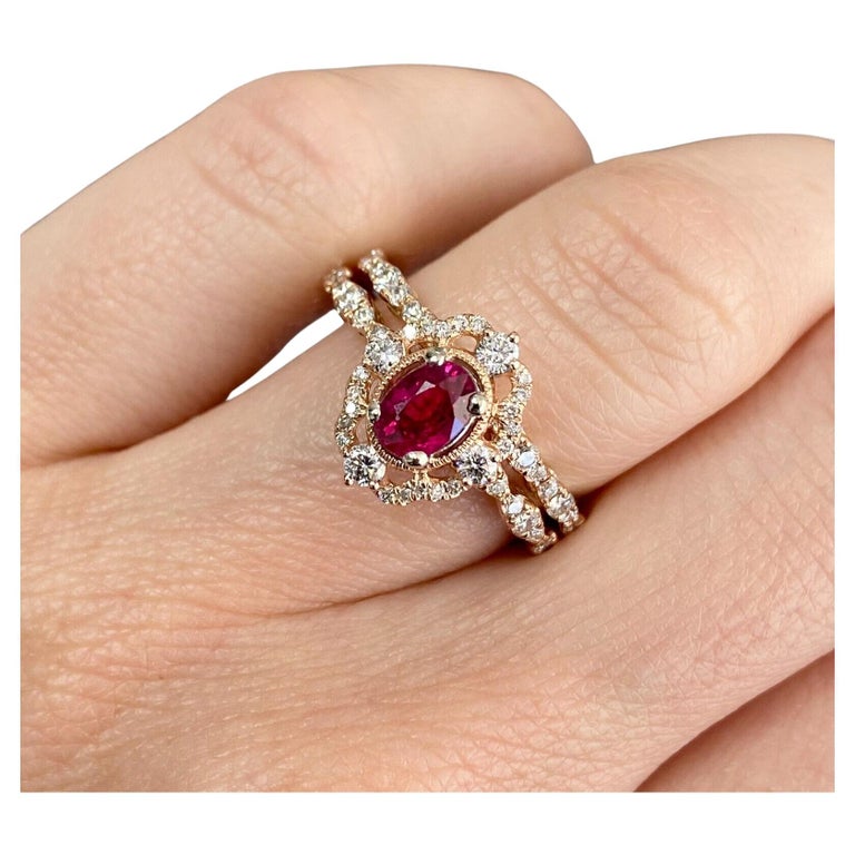 14k Yellow Gold Women's Chain Ring with Diamonds, Total Diamond Weight ...