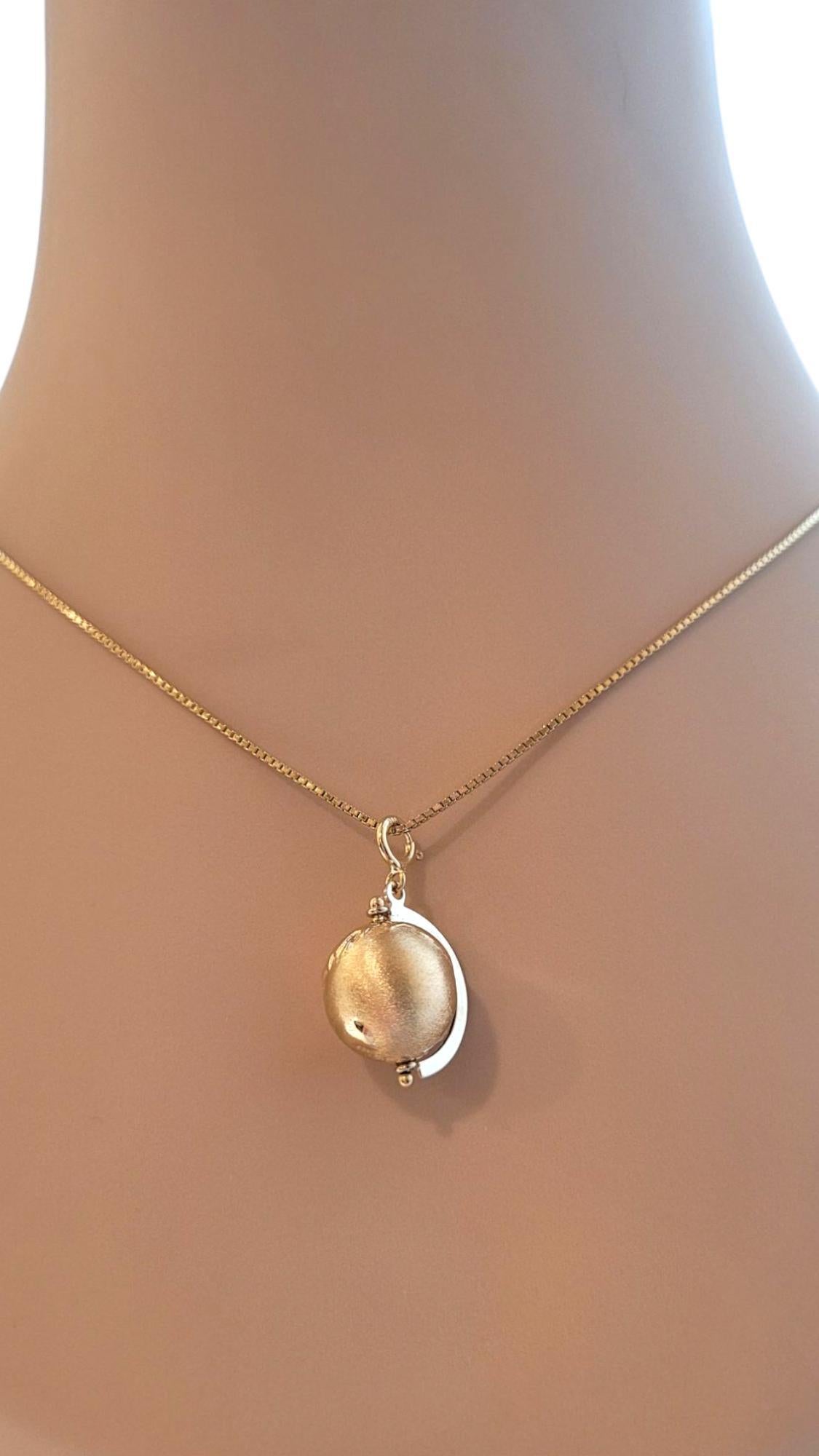 Women's 14K Yellow Gold World Globe Charm #21060 For Sale