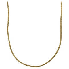 Vintage 14K Yellow Gold Woven Style Necklace, 9.8g