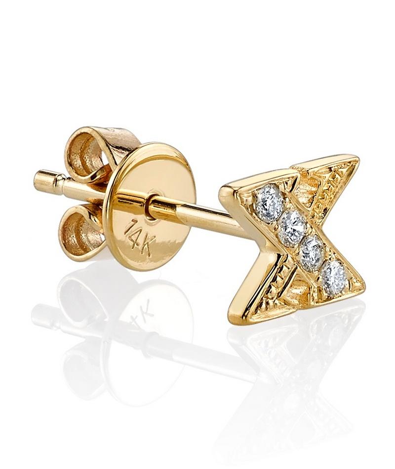 xo diamond earrings
