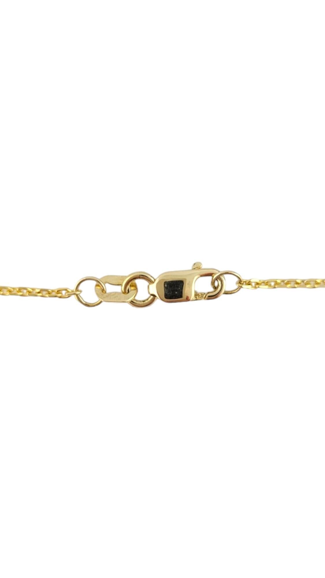 14K Gelbgold Y-Halskette mit Hängeleuchte #16787 Damen im Angebot