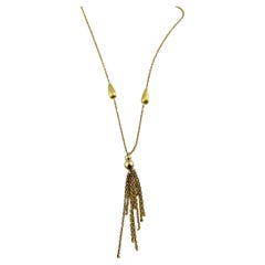 Collier Y en or jaune 14 carats n° 16787