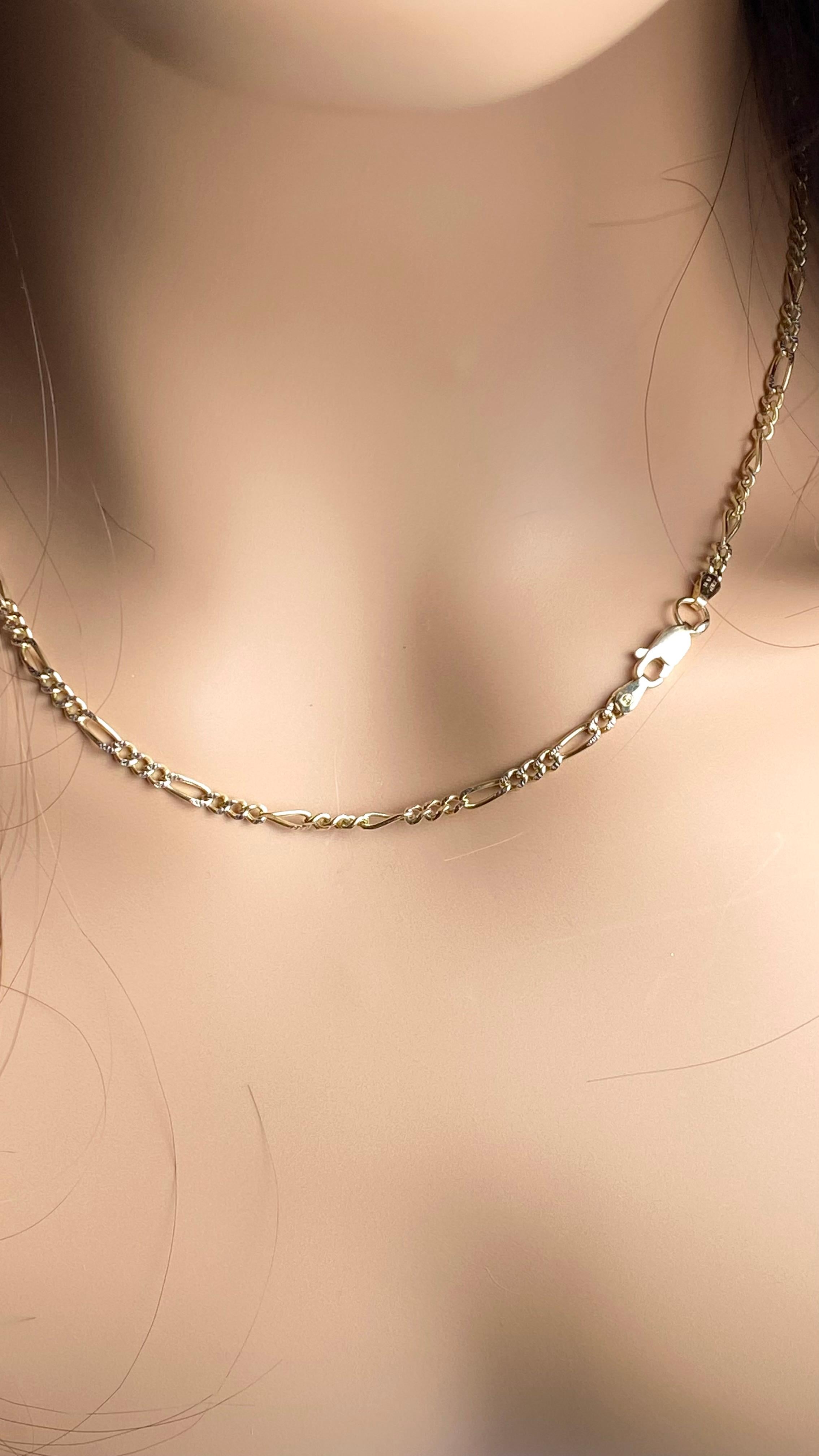 14K Yellow Italian Gold Thick Chain Necklace Measuring 18