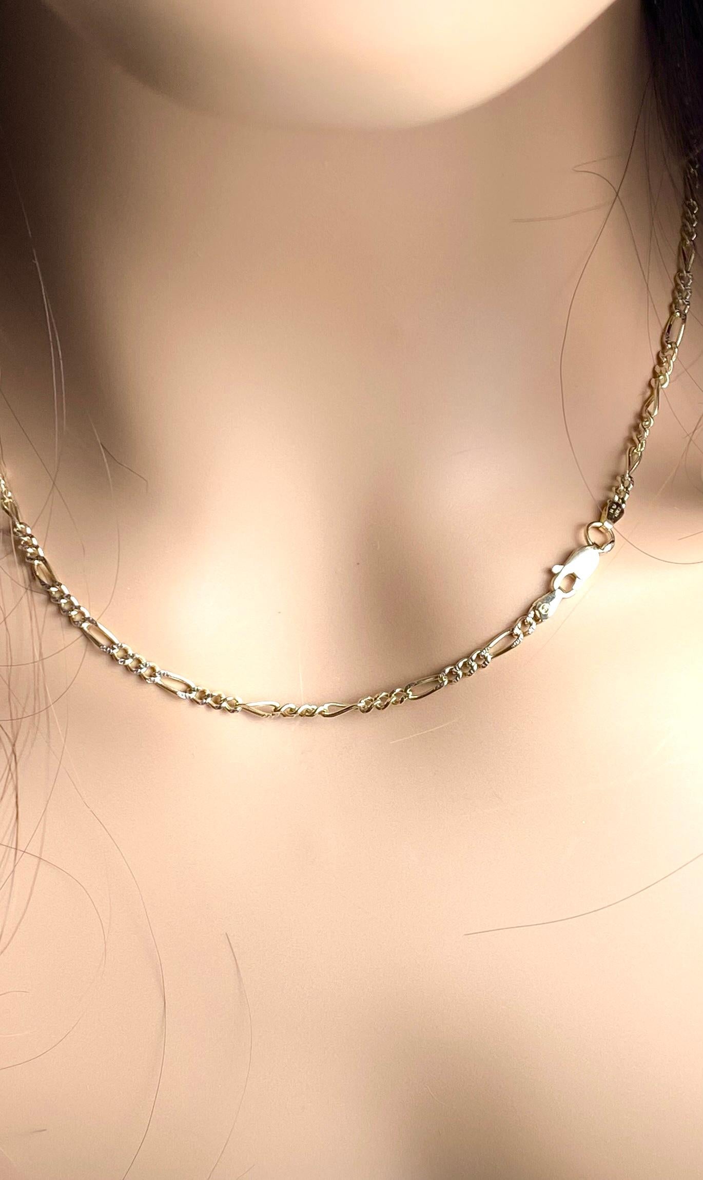 14K Yellow Italian Gold Thick Chain Necklace Measuring 18