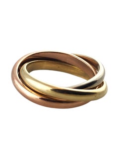 14K Yellow, White, and Rose Gold Rolling Ring Size 5 #18532