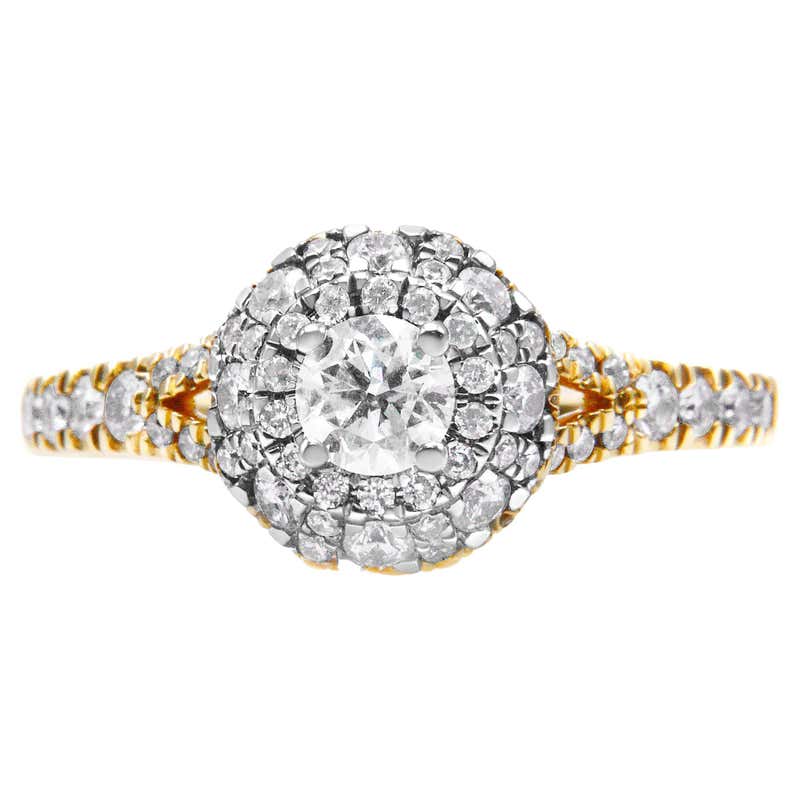 Privosa IGI Certified 14k White Gold Marquise Diamond Ring with Split ...