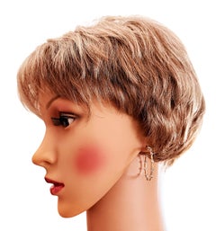 14k Yellow & White Gold .32 Carat Diamond Stationed Hoop Earrings