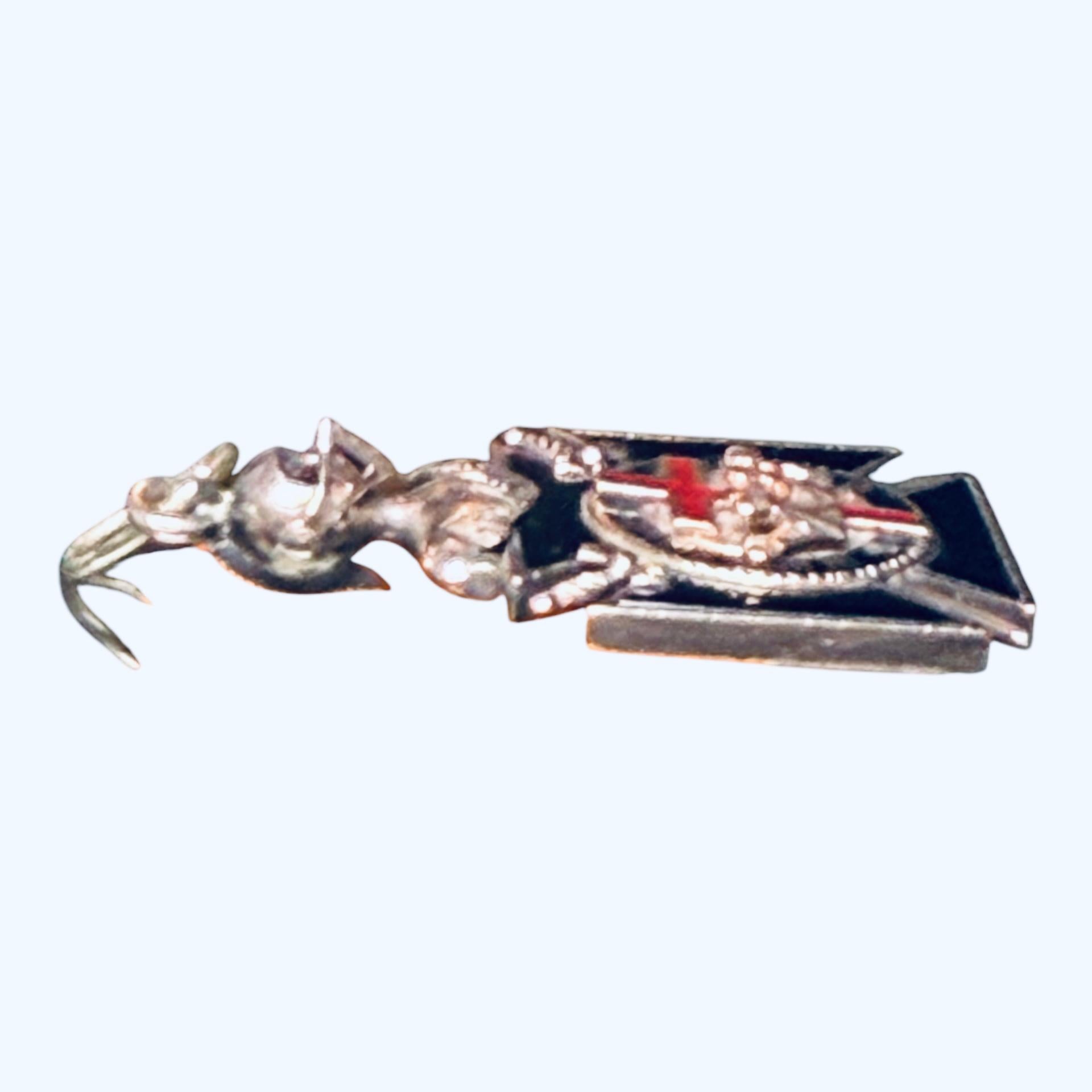 14K Yellow/White Gold Enamel Masonic Pendant For Sale 1