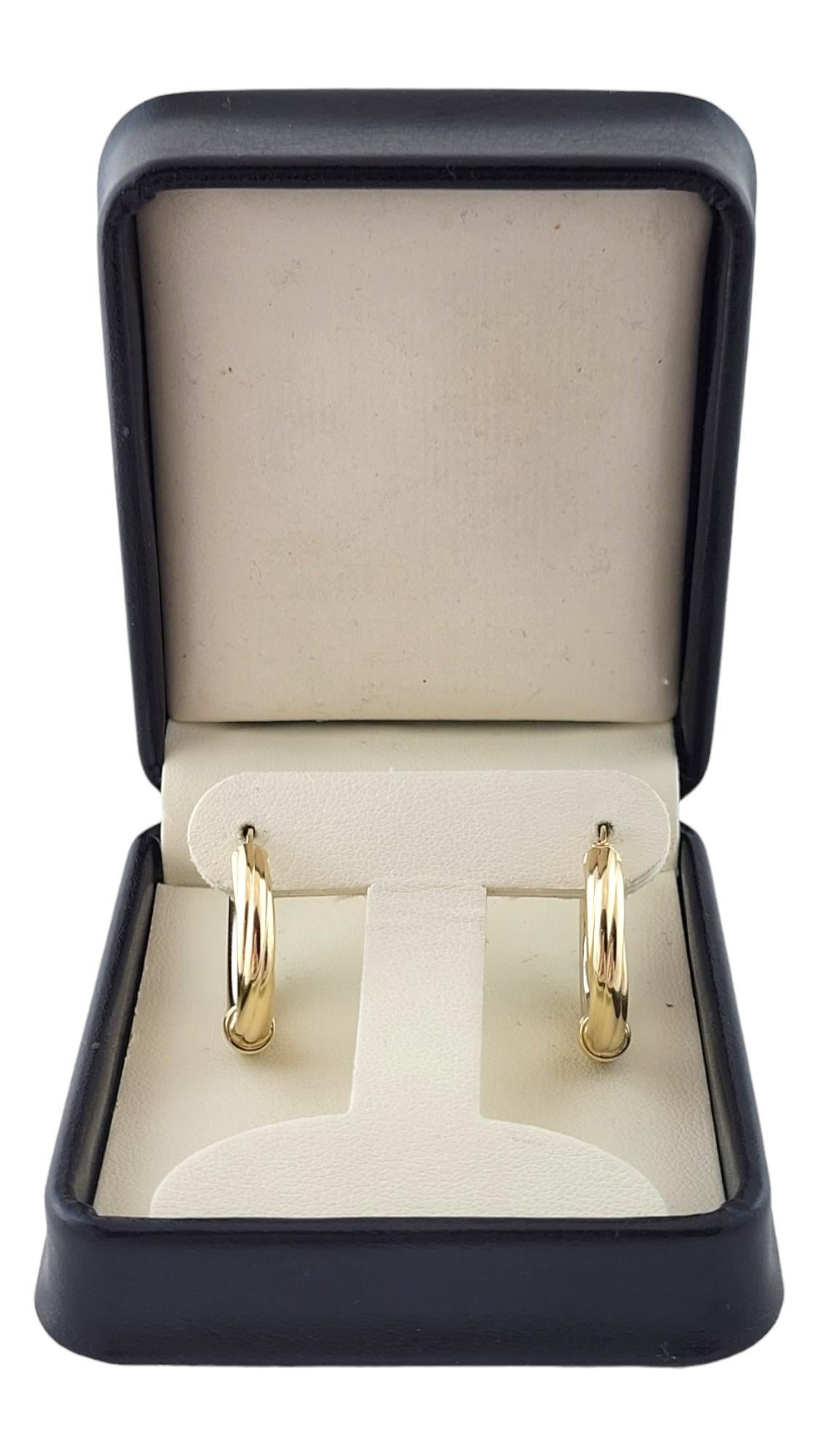 14K Yellow & White Gold Two-Toned Hoop Earrings #17382 3