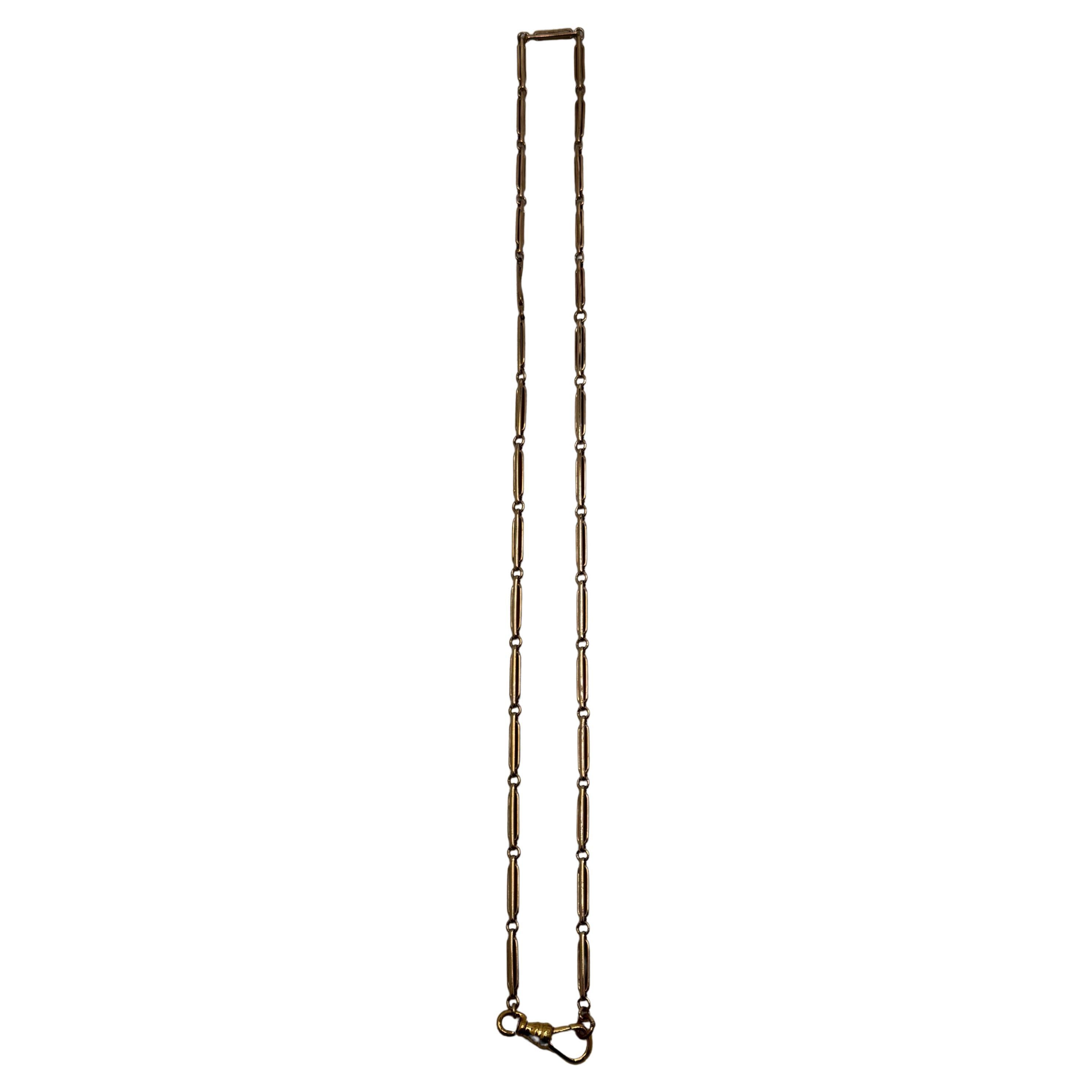 14k YG 20" Pocket watch Chain