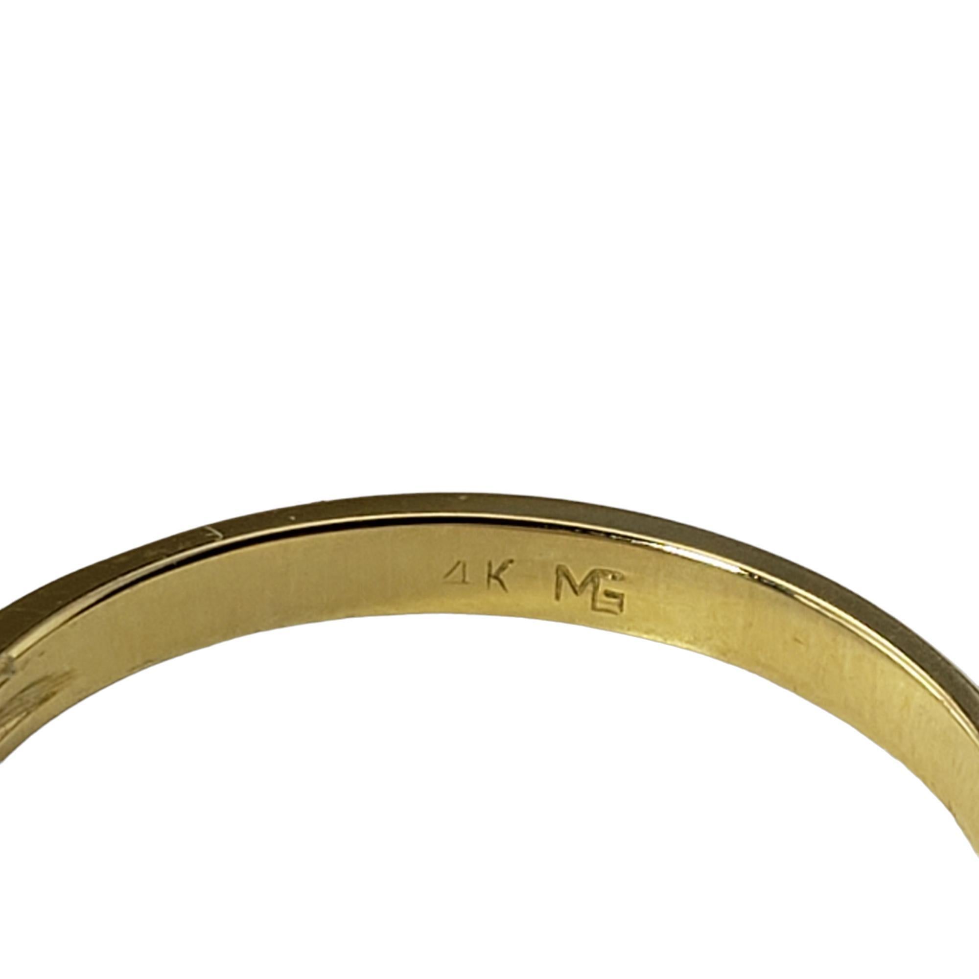 Women's 14K YG Lab Created Emerald CZ Ring Size 5.75 JAGi Certified #15883