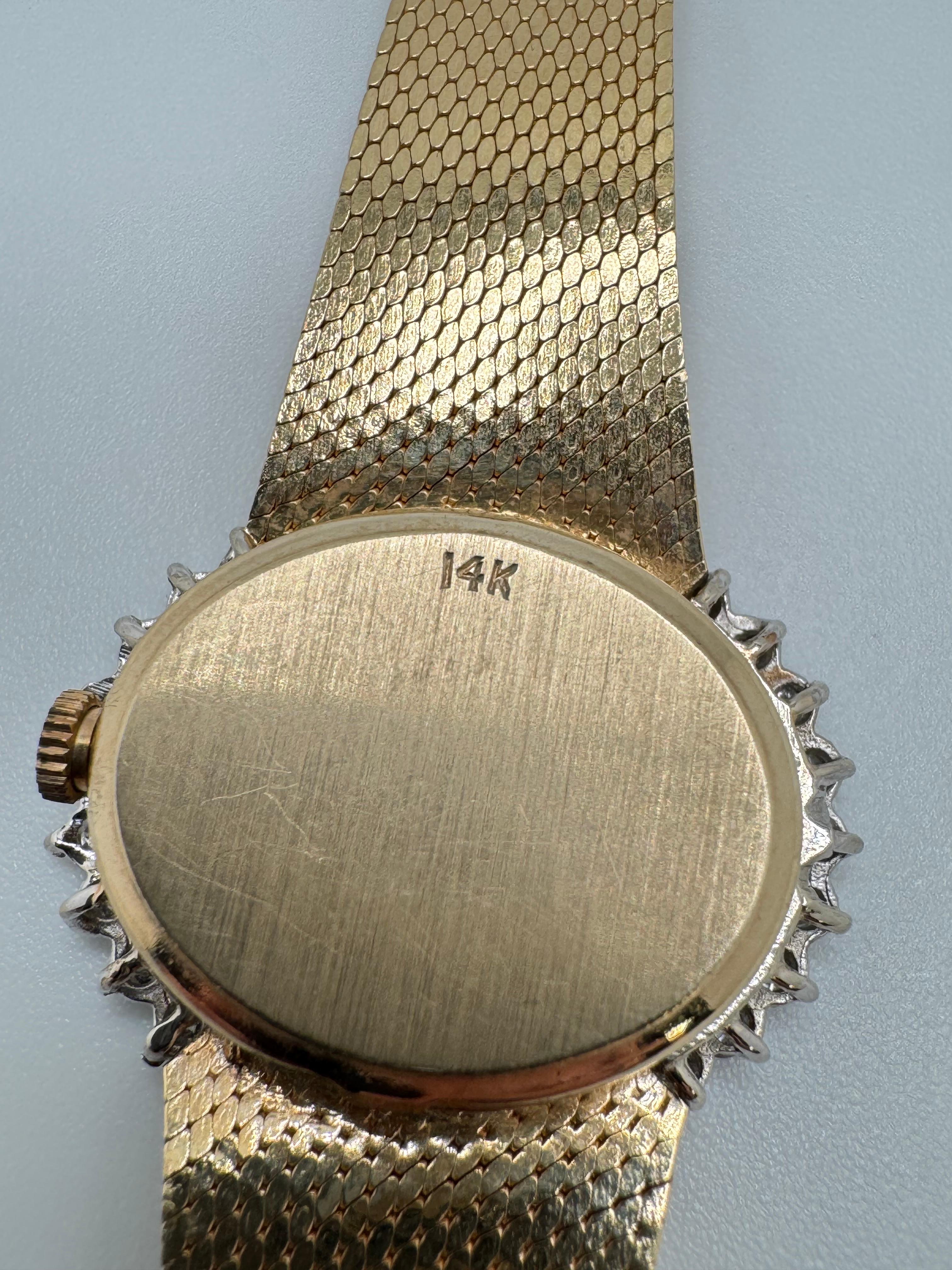 14K YG Lids ETA Movement Watch For Sale 2