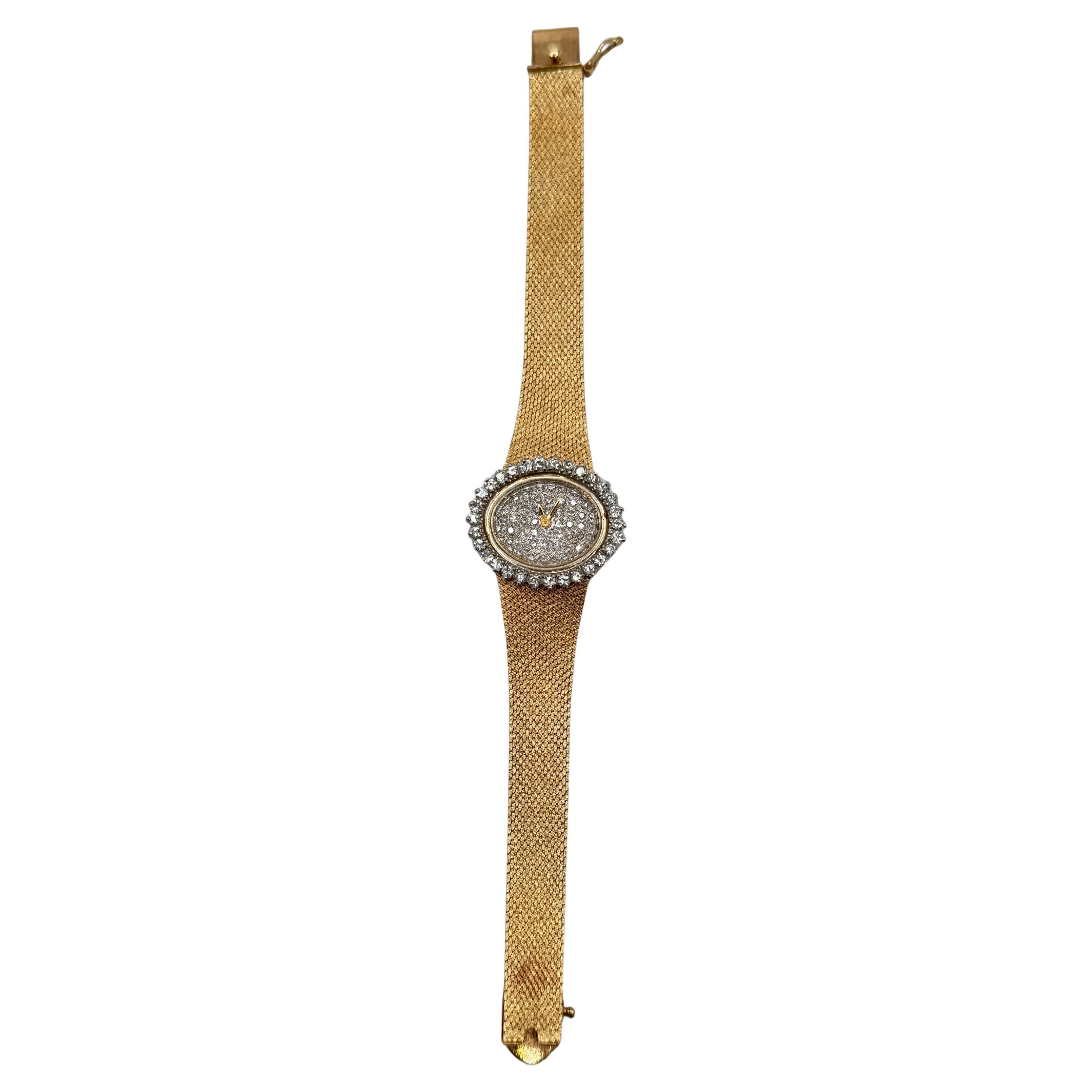 14K YG Lids ETA Movement Watch