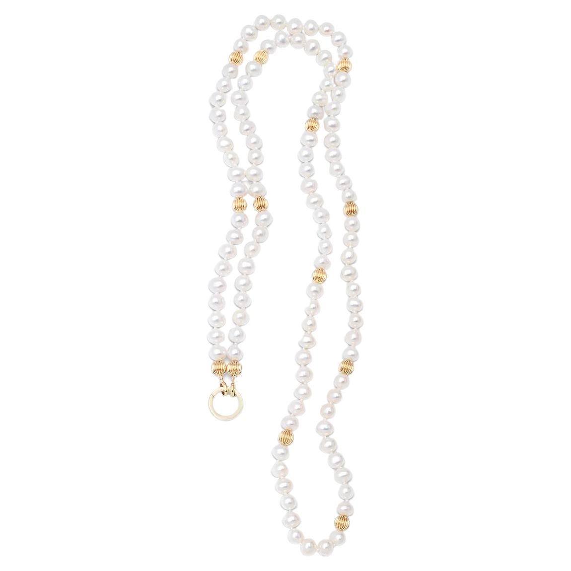 14K Yellow Gold and Pink Opal Beaded Celebration Necklace For Sale at ...