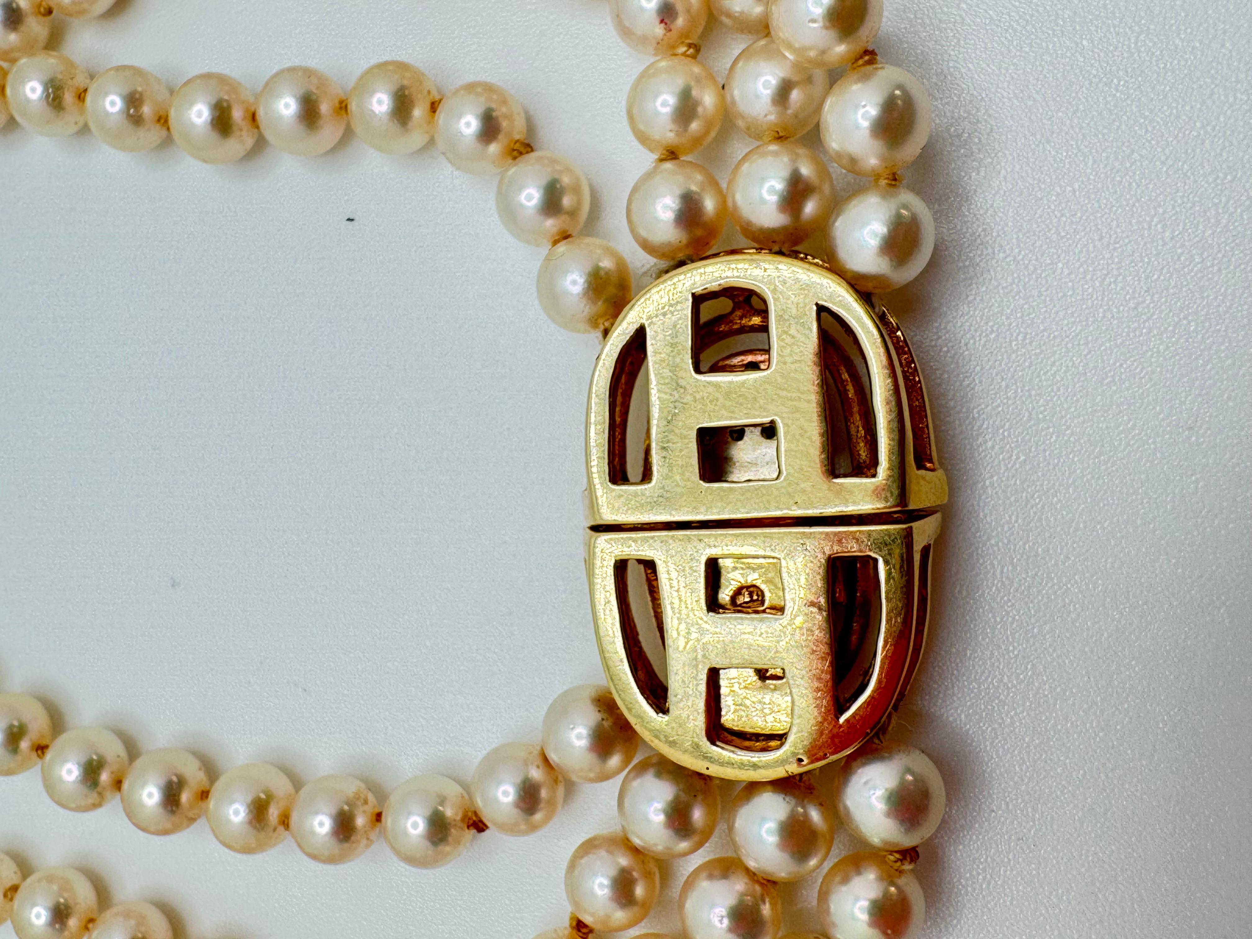 Women's or Men's 14K YG Pearl Chokers For Sale