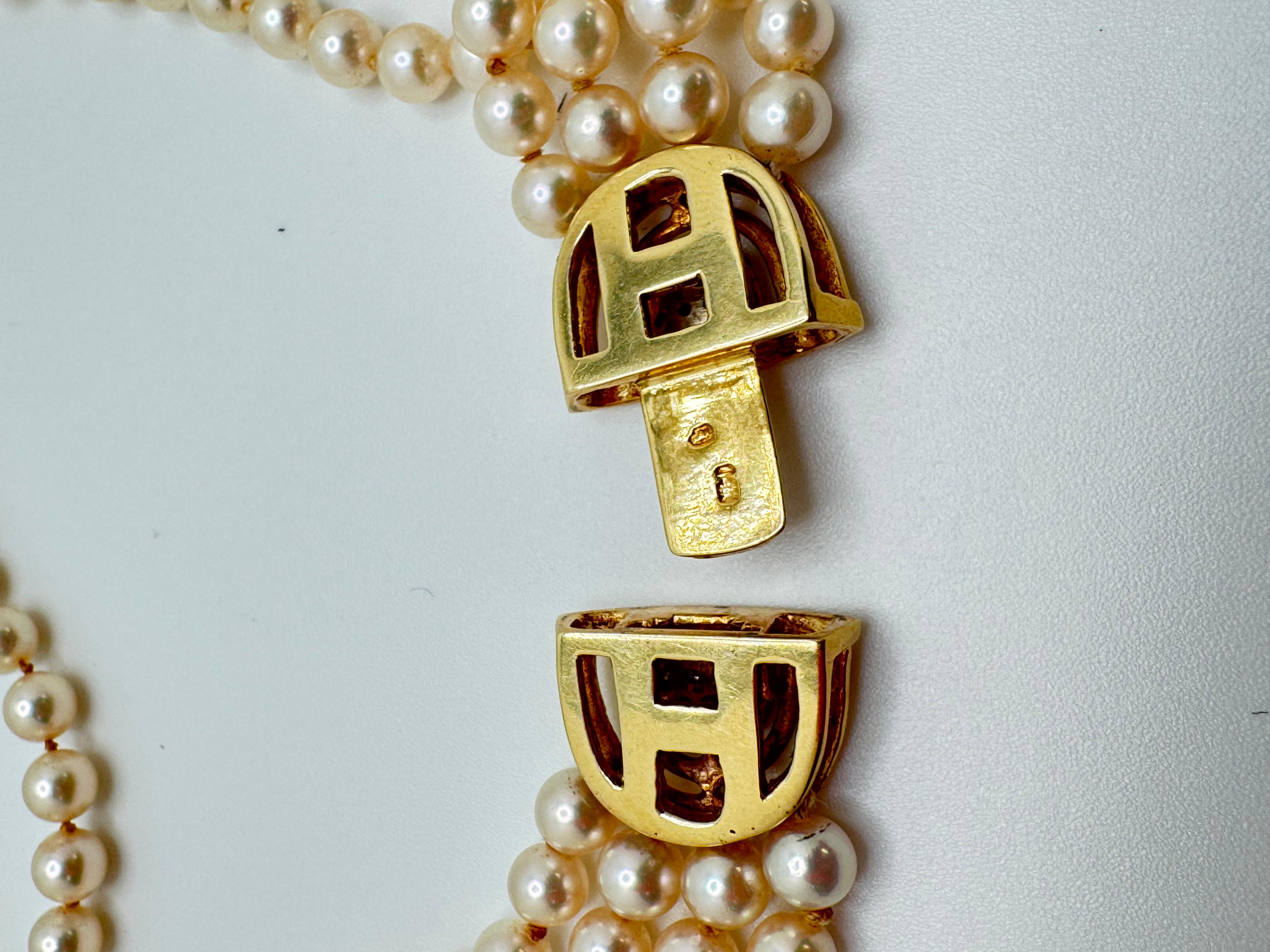 14K YG Pearl Chokers For Sale 1