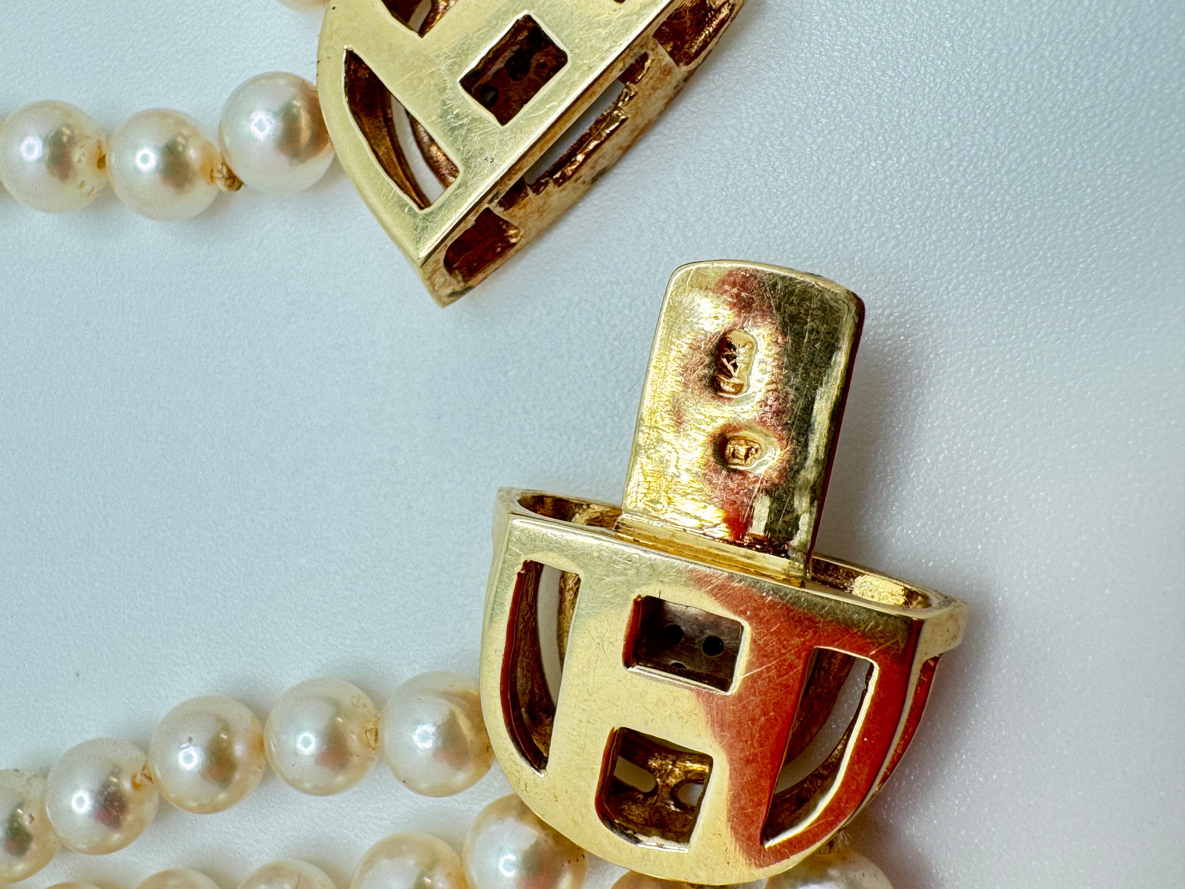 14K YG Pearl Chokers For Sale 2