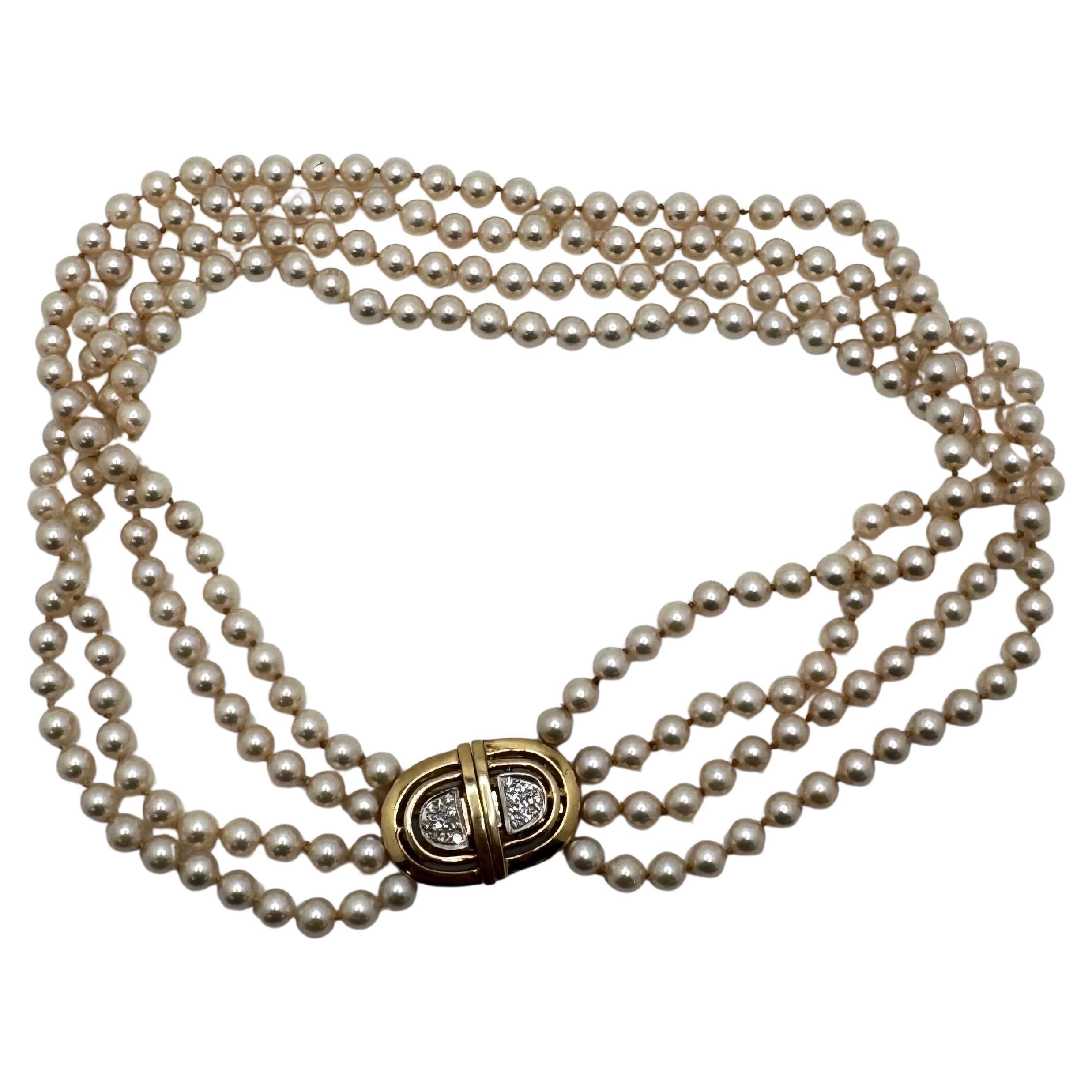 14K YG Pearl Chokers