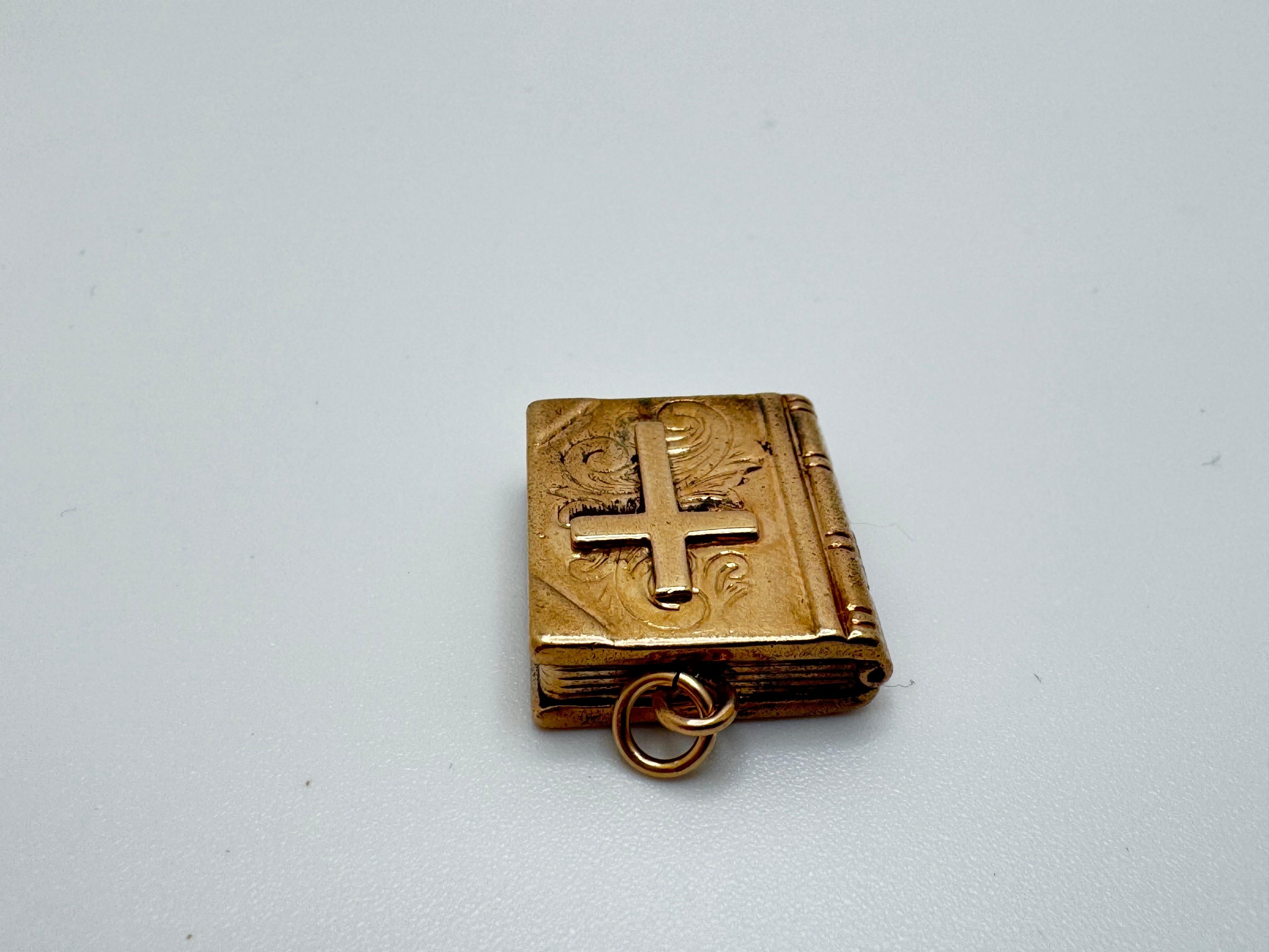Charm biblico Rembrandt 14K YG In condizioni buone in vendita a Palm Desert, CA