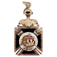 Ciondolo antico del Cavaliere Templare 14KG