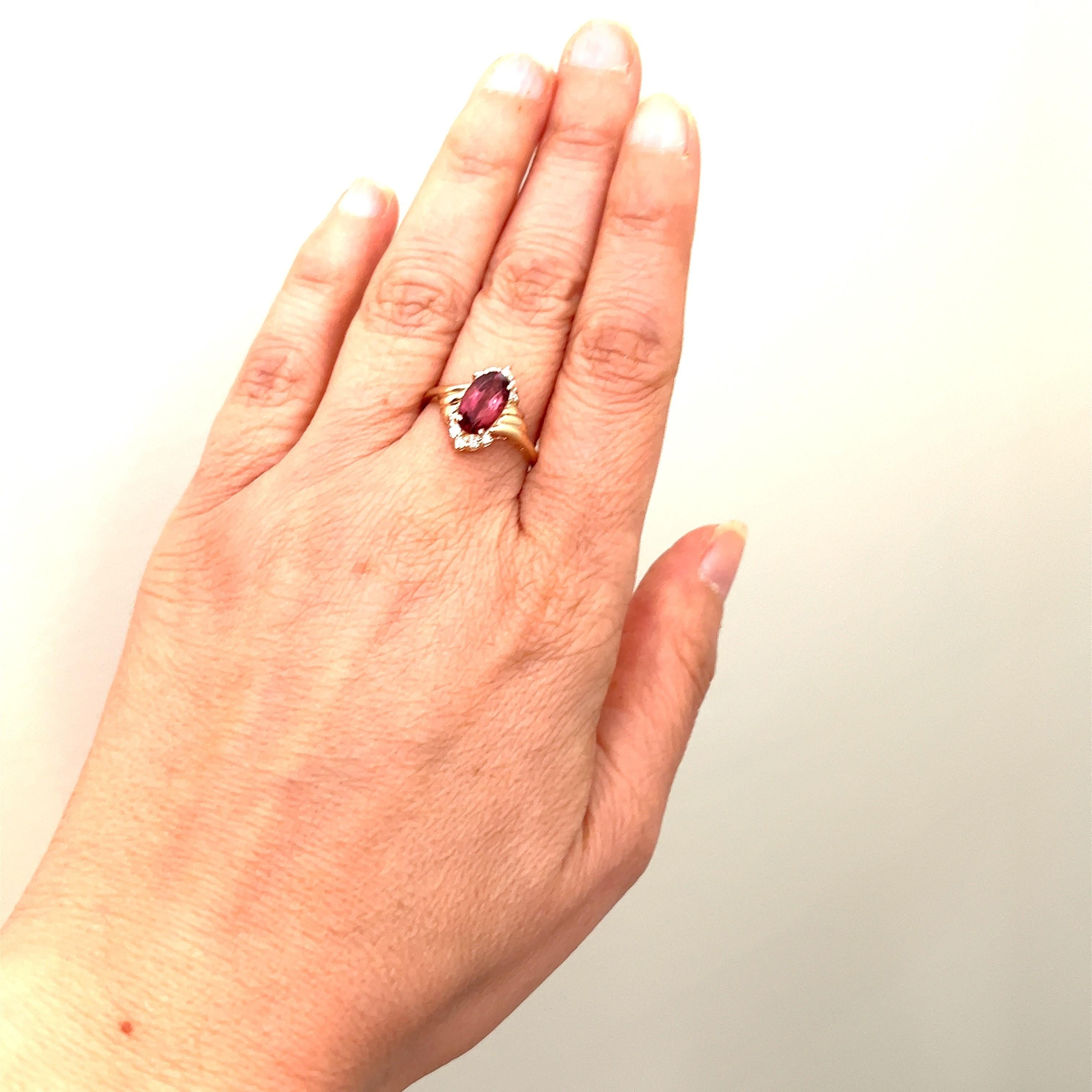 14KT 1.67 Carat Pink Tourmaline Ring 1