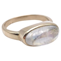 14KT 4,22 CT Mondstein-Ring