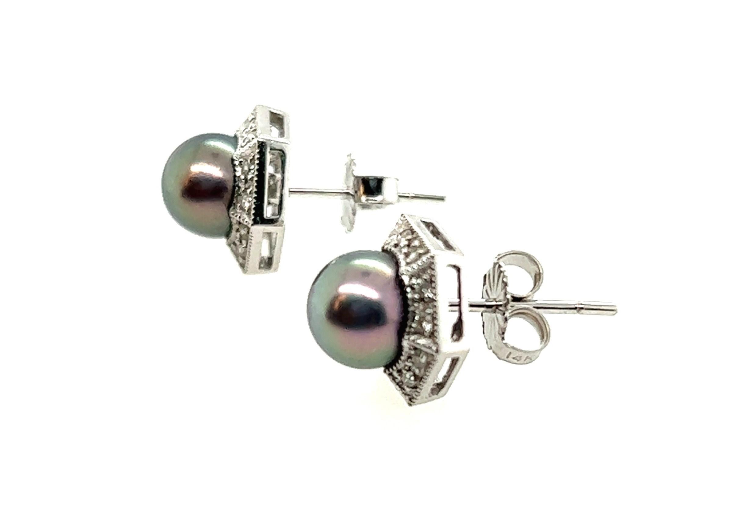 7mm diamond earrings