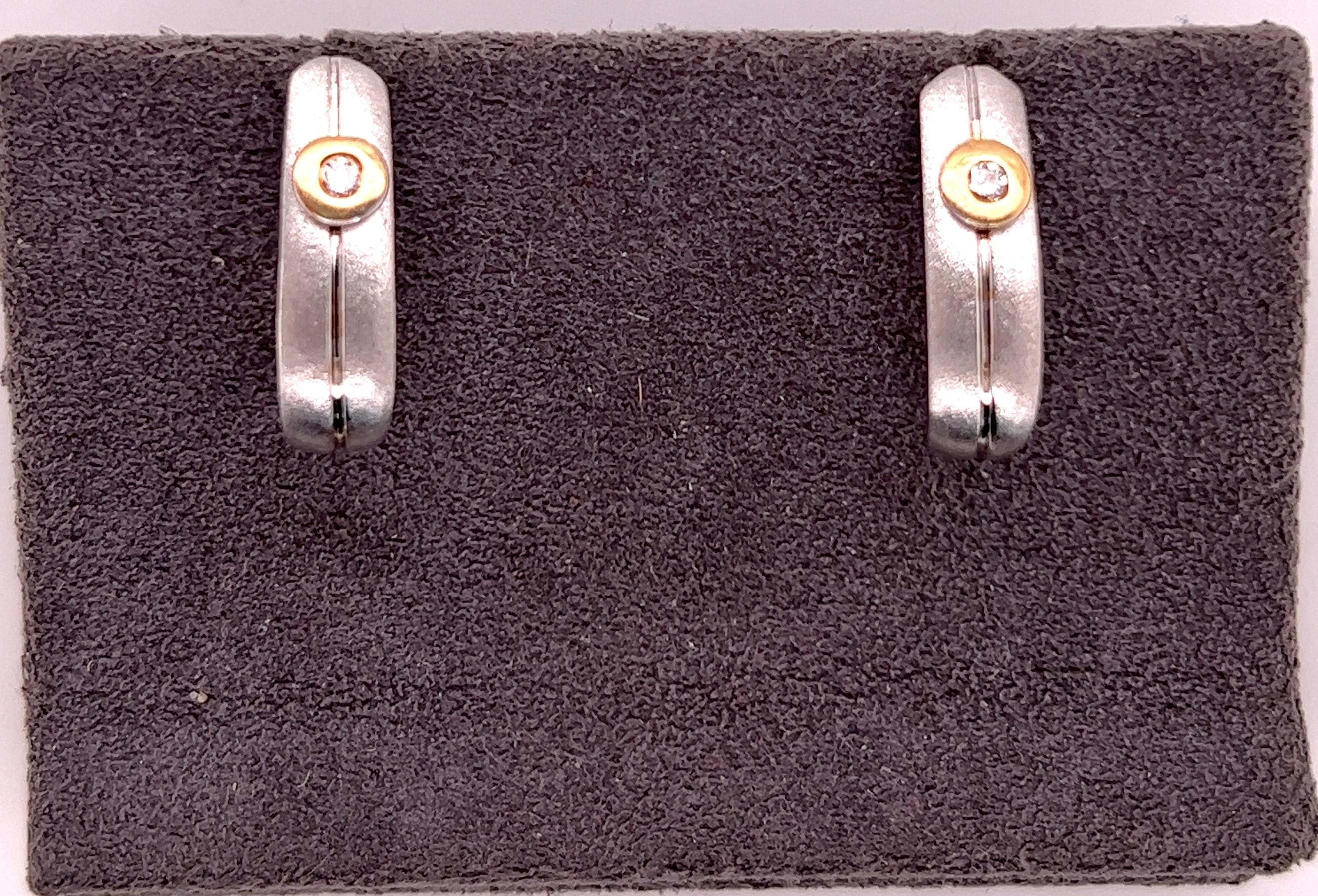 Women's or Men's 14kt Diamond J Hoop Earrings 