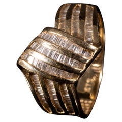 14KT Gold-Cluster-Ring mit 0,70 Karat Diamanten 