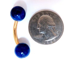 14kt Gold Lapis Lazuli Cufflinks