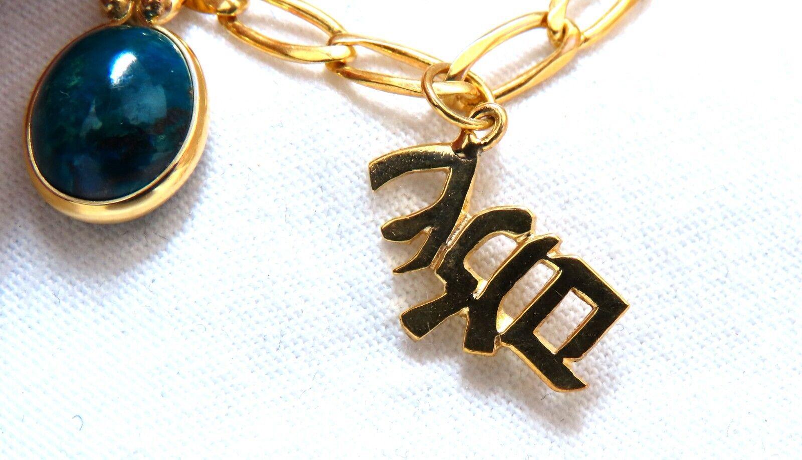10 karat gold bracelet made in israel with heart