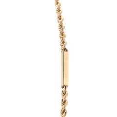 14KT Gold Bar & Rope Chain