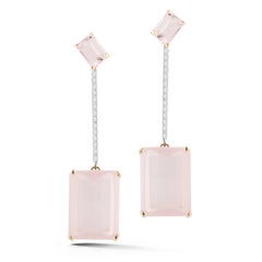 14 Karat Gold Barely Blush Earring