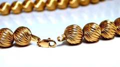 14 Karat Gold Bead Necklace