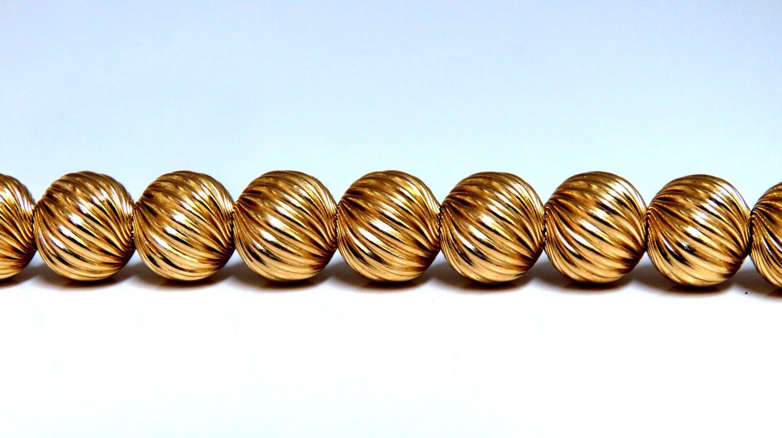 14kt Gold Perlenkette 17,5 Zoll 9mm im Zustand „Neu“ im Angebot in New York, NY