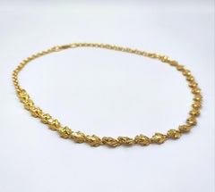 14kt Gold Chain Necklace Frogs