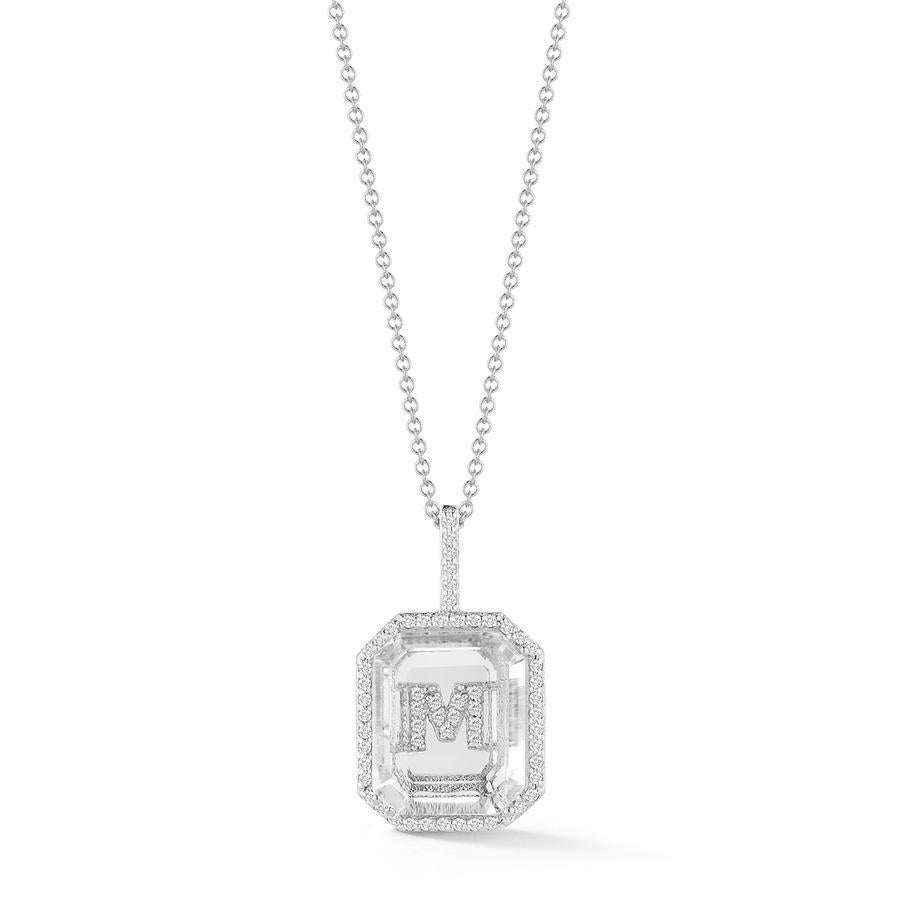 gold diamond initial pendant