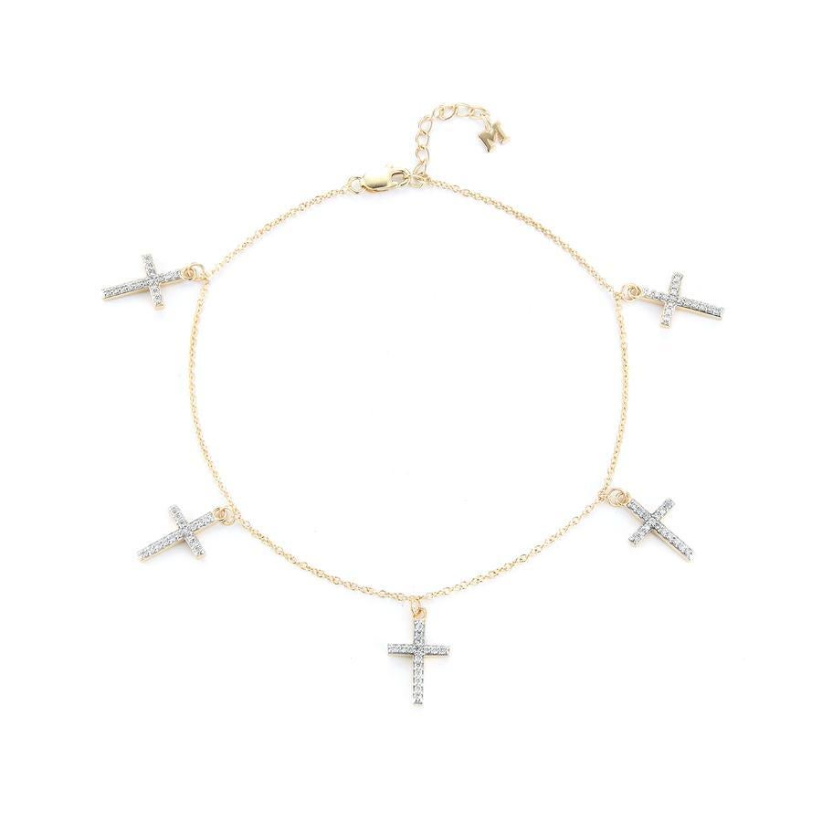 diamond cross bracelets