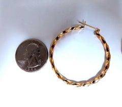 14-Karat-Gold-Creolen „Candycane Twist“*