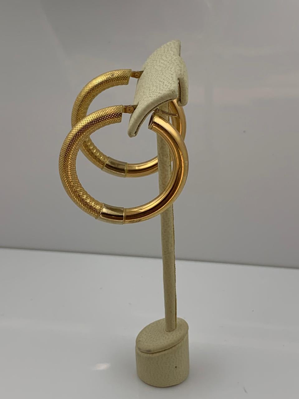 14kt Gold Hoop Earring - 7.8 grams