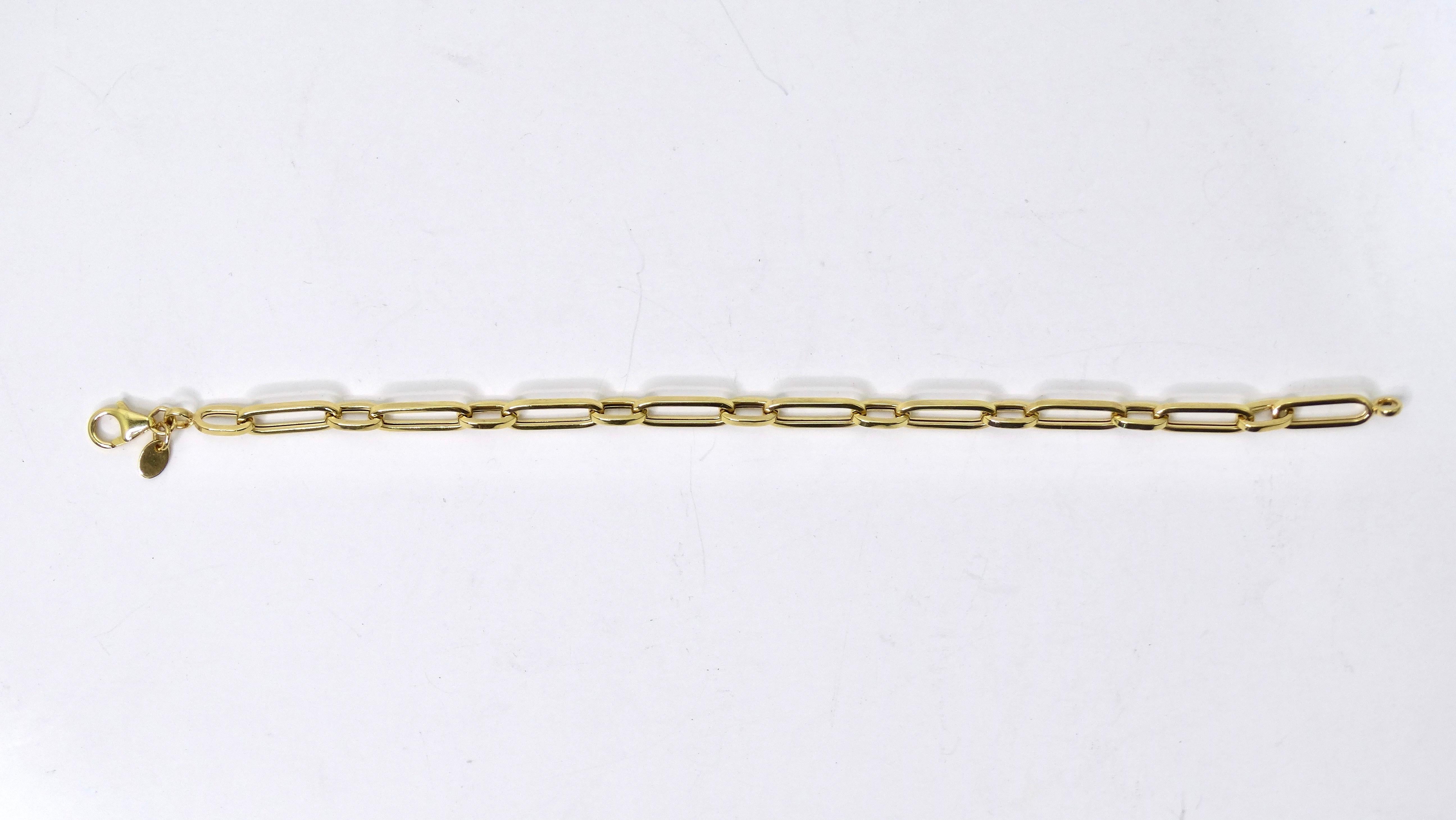 14kt Gold Link Bracelet In Excellent Condition In Scottsdale, AZ