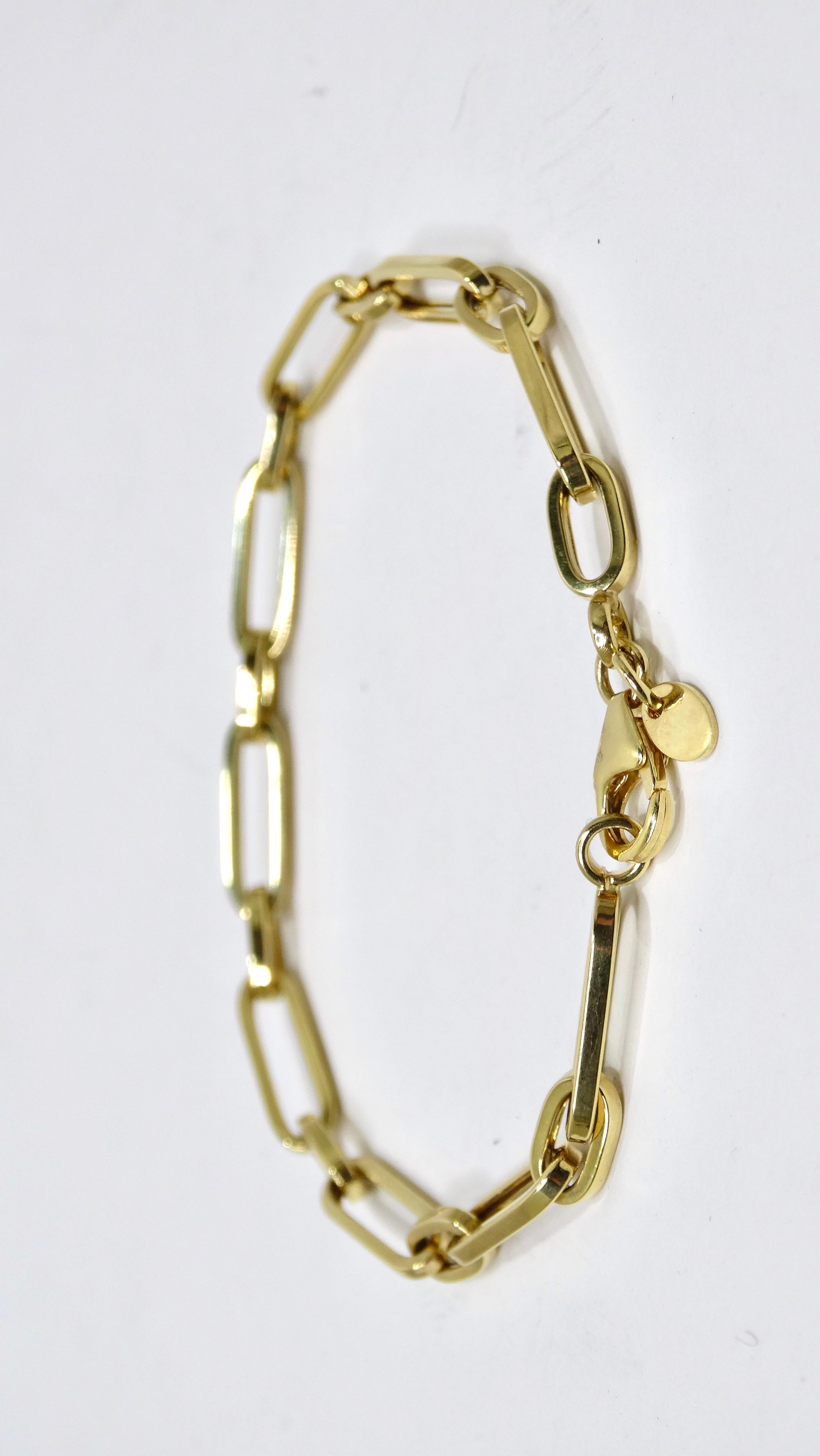14kt Gold Link Bracelet 1